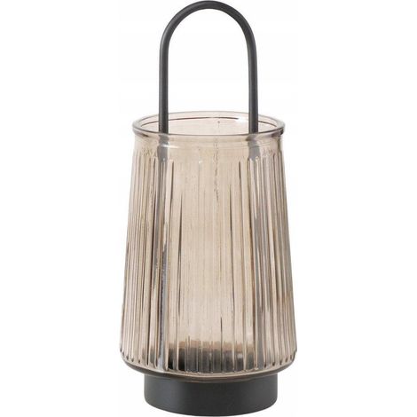 Portacandele boltze IVER beige 25 5 cm vetro