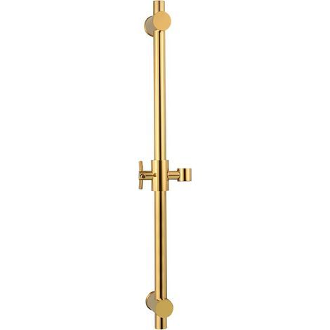 BJ4022 Barre de douche murale en laiton titane doré 66 cm (1/5)