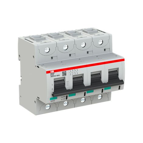 S800P Disjoncteur modulaire 4P -125A courbe D 50kA 2CCG001249R0001 ABB G151718 (1/3)