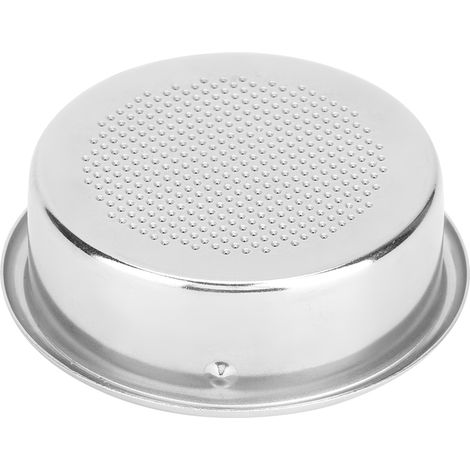 Bol filtre pour machine à café commerciale en acier inoxydable, filtre double couche, 58 mm. (1/5)