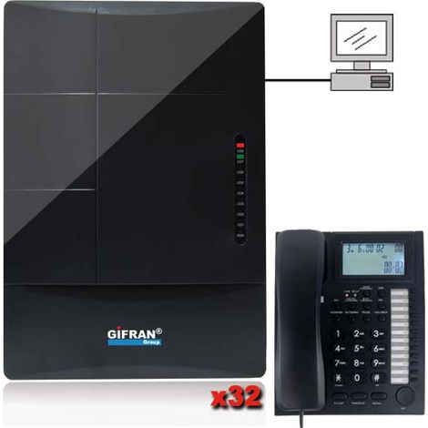 Kit Centralino telefonico 32 interni per hotel + 32 (1/4)