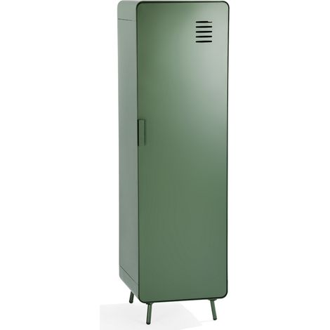 MEUBLES COSY Armario/unidad de almacenamiento de metal verde de estilo industrial con estantes (1/5)