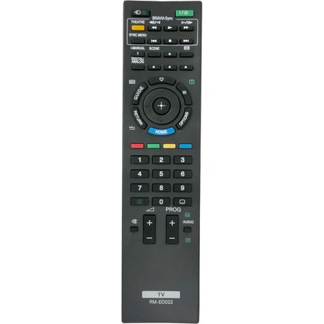 Control remoto RM-ED022 compatible con televisores Sony Bravia KDL-22BX200, KDL-22EX302, KDL-26EX302, KDL-32BX400, KDL-32EX302, KDL-32EX4020, KDL-32NX50, KDL-37EX401, KDL-40BX400 y KDL-40EX401.