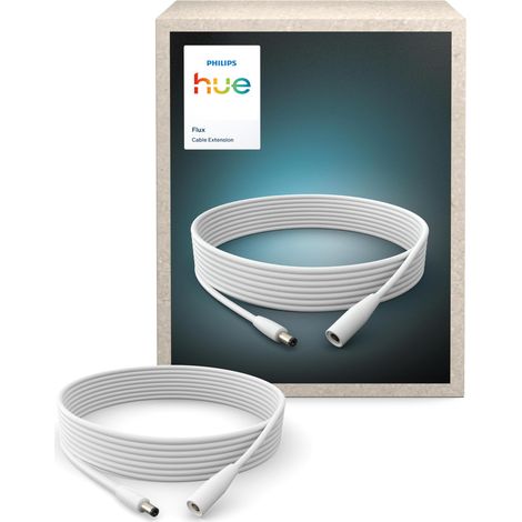 HUE FLUX RALLONGE DE 5 M POUR RUBAN LED, ACCESSOIRES, ÉCLAIRAGE INTÉRIEUR FLEXIBLE, DESIGN MINIMALISTE, INSTALLATION FACILE, CON