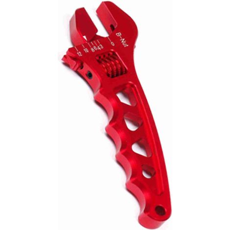 Clé réglable pour une rotation plus fluide, antirouille et légère, adaptée à une utilisation domestique et automobile, reconditionnée en rouge. (1/5)