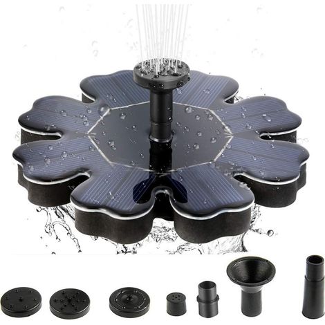 Fontaine à eau solaire 8 V 1,6 W Panneau solaire Dia170 mm (1/5)