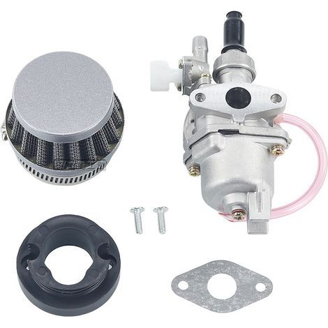Suitable for 43cc, 47cc, 49cc engines, motorcycles, quads, dirt bikes, pocket bikes, go-karts, 2-stroke carburetors with steel filters and intake pipes. (1/4)