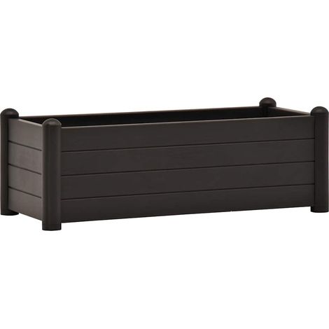 Maison Exclusive - Garten-Hochbeet PP Anthrazit 100x43x35 cm (1/5)