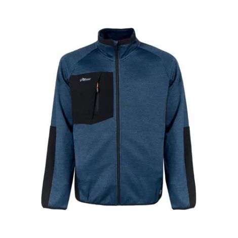 U-Power Hull Felpa full zip da lavoro blu - 4XL