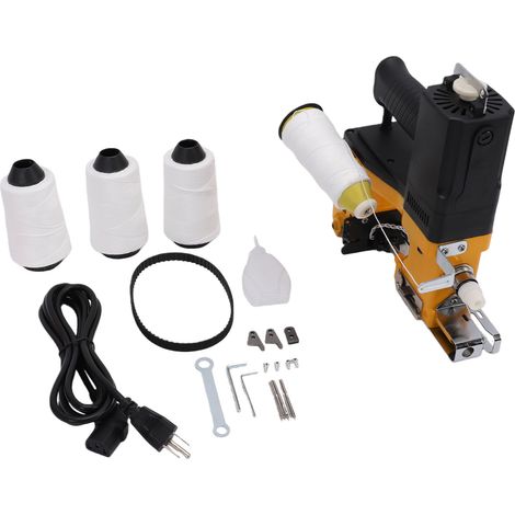 Machine à coudre les sacs 210 W 22 000 tr/min, machine électrique portable pour sacs en cuir tissés, non tissés, prise américaine 110 V (1/5)