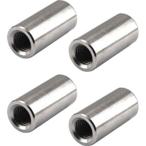 Lot de 4 écrous ronds M16 24x40 mm, écrous à douille longue tige, acier inoxydable 304, pour assemblage industriel et mécanique (1/5)