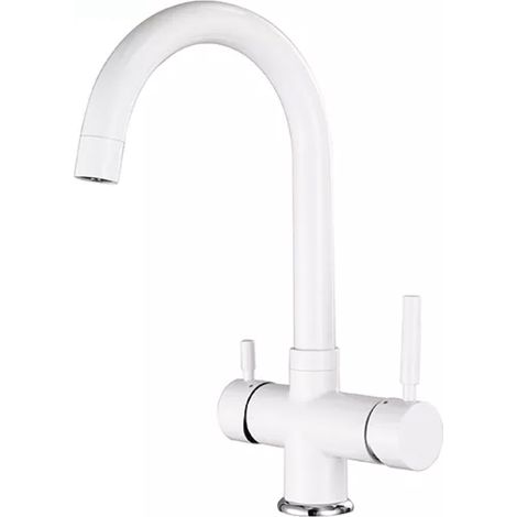 Rubinetto da cucina Shurity 410 4 vie 3/8" Bianco (1/3)