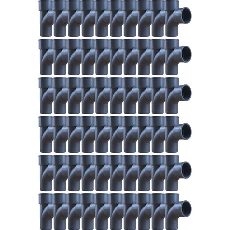 60 tés pied PVC 87°30 Mâle Femelle Ø32 - First Plast (1/5)