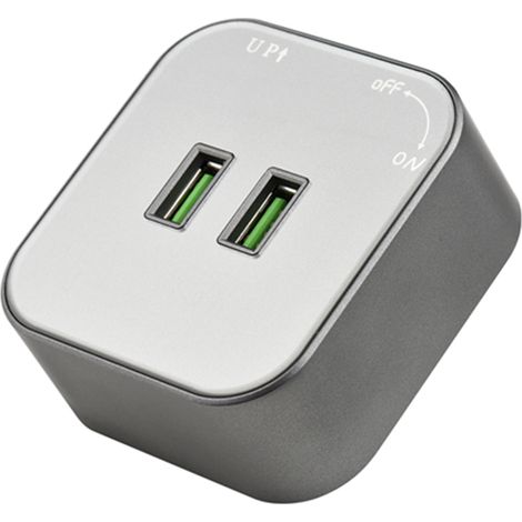 Prise sur rail électrique coulissante adaptateur secteur mobile pour bureau cuisine salon aluminium ABS (1/5)