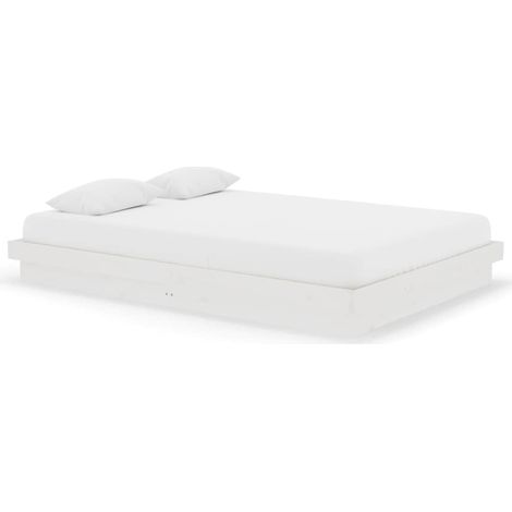 Maison Exclusive - Estructura de cama madera maciza blanca 140x20 (1/5)