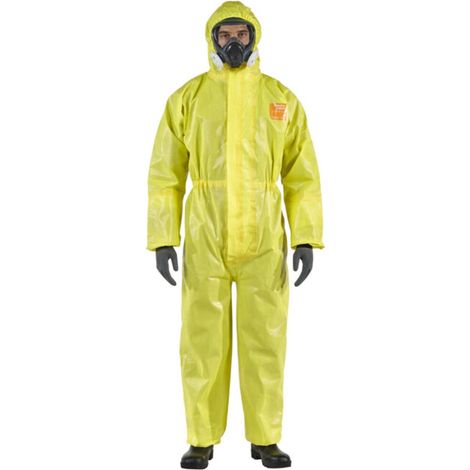 Ansell Combinaison de protection Type 3/4/5 AlphaTec 3000, jaune, taille unisexe XL