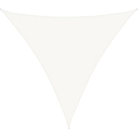 Sonnensegel – Sonnenschutzgewebe – Wasserdichte Markise – UV-Schutz für Garten und Terrasse – 160 g/m² Weiß 6x6x6 m HDPE XDNXN50576 (1/5)