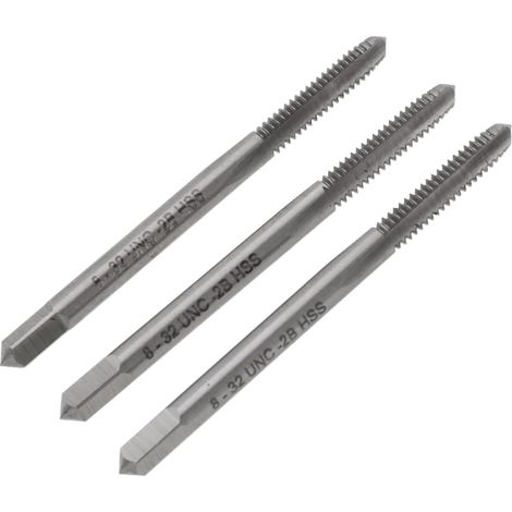 Taraud à main 8-32 UNC, pour plastique et filetage intérieur (1/5)
