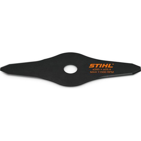 Stihl – Couteau à herbe 2 dents 40017133805 – Ø230mm – Alésage 25,4mm – Pour herbe sèche et drue – Réversible