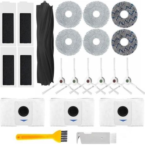 Lot de 22 pièces de rechange compatibles avec les aspirateurs robots Ecovacs Deebot T20 Omni/T20 Max/T20 Pro – brosse rouleau (1/4)