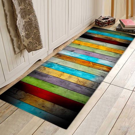 Tapis antidérapant antidérapant – Tapis de couloir coloré, parfait pour et lavable, antidérapant les salons, les chambres et plus encore . (1/5)