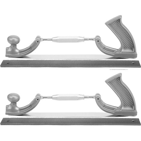 2 verstellbare Polierfeilen mit gefrästen Zähnen für die Karosseriebearbeitung, Stahlfeilenhalter mit gebogenen Zähnen zum Polieren von Metallplatten (mittel) (1/5)