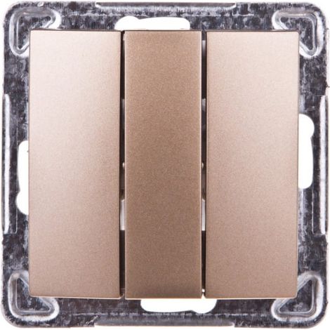 Stampa Connettore triplo oro metallico ŁP-13Y/m/28