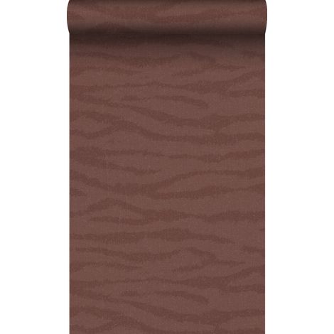 papier peint vagues effet lin rouge bordeaux - Origin Wallcoverings (1/5)