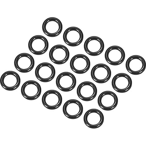 5 x 3 x 1 mm Nitrile Rubber O-Rings 20 Pieces Round Black (1/5)