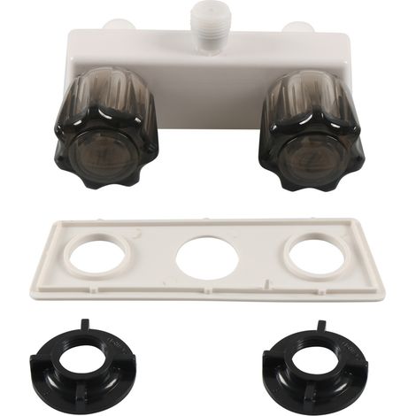 Robinet de douche pour camping-car, inverseur de douche 4 pouces, mitigeur de douche pour salle de bain de camping-car avec deux boutons (1/5)