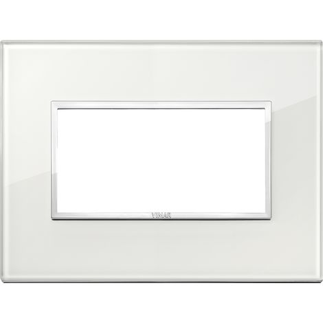 VIMAR - 21654.70 Plaque blanche diamantée 4M