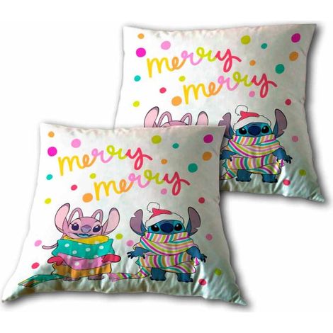 Cuscino Stitch Angel Morbido peluche 18x18 pollici