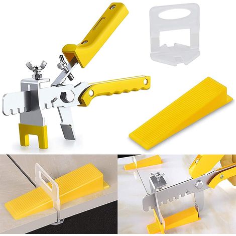 Kit de système de nivellement de carrelage réutilisable - Outils de pose de carrelage sol et mur (1/5)