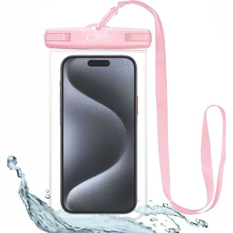 Tech-protect UWC7 Universal-Wasserschutzhülle 6,9 Zoll, pink (1/5)