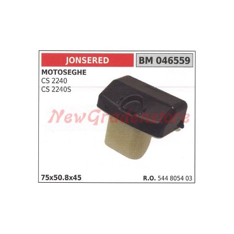 Filtro de aire motosierra JONSERED CS 2240 2240S 046559
