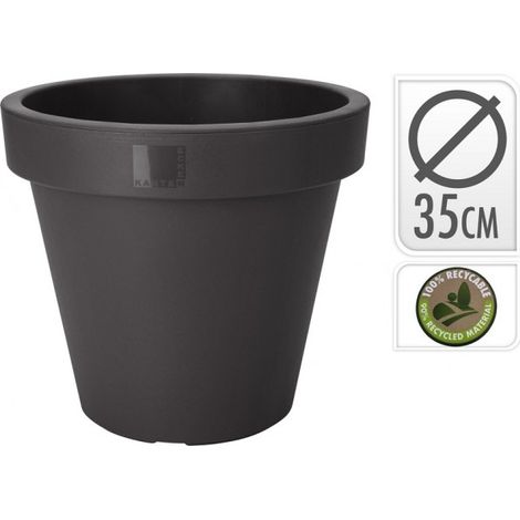 GreenGarden® Pflanzkübel Pflanztopf Blumentopf Ø35cm Höhe 31cm anthrazit"-"179079888