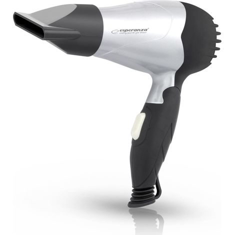 Secador de pelo Esperanza Venus de 850 W, color plata