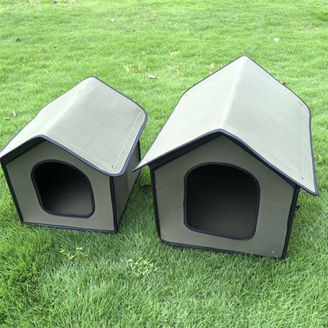 Caseta impermeable para perros y gatos – Estructura EVA resistente a intemperies – Fácil de limpiar y almacenar – Ideal para exteriores (1/5)