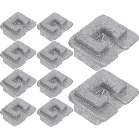 Set mit 10 Ösen für Schneidköpfe aus Aluminiumlegierung, stabiler Ersatz für Freischneider, kompatibles Zubehör für Rasenmäher, stabile Befestigung und Verwendung