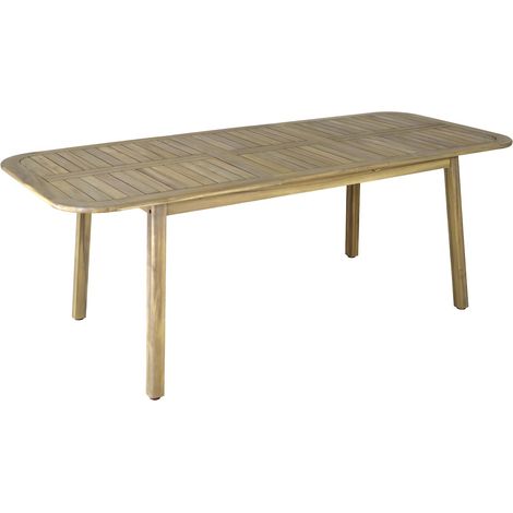 PROLOISIRS Table de jardin extensible en acacia FSC - MONACO 160/210 x 90 - Allonge papillon