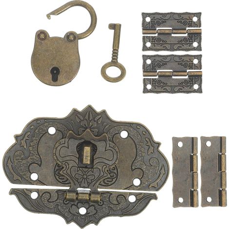 Cadenas Healeved Vintage Little Bear en alliage, avec serrure décorative au design antique, pour