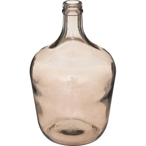 Dame Jeanne verre recyclé fumé H30