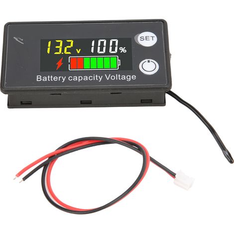 Testeur de Capacité de Batterie LCD Écran Couleur avec Fonction Alarme et Température pour Véhicules Électriques 8-100V (1/5)