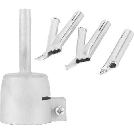 Buses de soudage à 4 vitesses pour vinyle et PVC, buse triangulaire à air chaud de 5 mm, tête de soudage ronde (1/5)