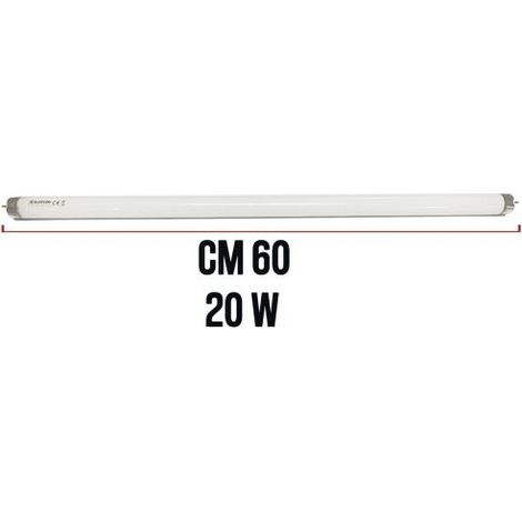 NEON UV LAMPADA RICAMBIO PER ZANZARIERA ELETTRICA ATTINICA INSETTI ZANZARE 21831V CM 60 20W (11140)