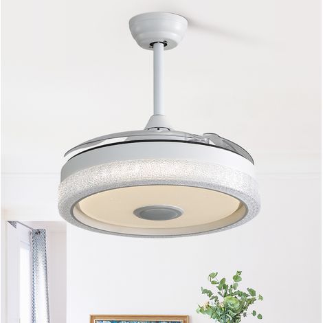 Deckenventilator mit LED-Licht RGB 42 Zoll Fernbedienung OKMYHOME (1/5)