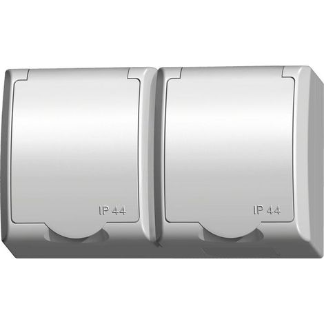 Ospel Fala - Enchufe doble de superficie GNH-2HZ/00/w