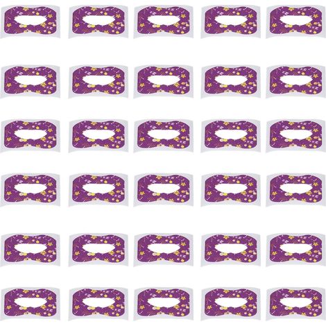 30 bandes buccales anti-ronflement ultra fines, améliorent la respiration nocturne et la qualité du sommeil, couleur violette (1/5)