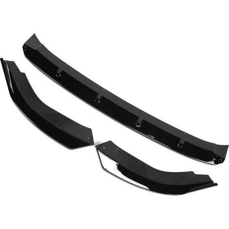 K·SEEK DESIGN 3 pièces Becquet Avant Spoiler Lèvre Bas de Caisse pour MK8 2021+ (Noir Brillant) (1/5)