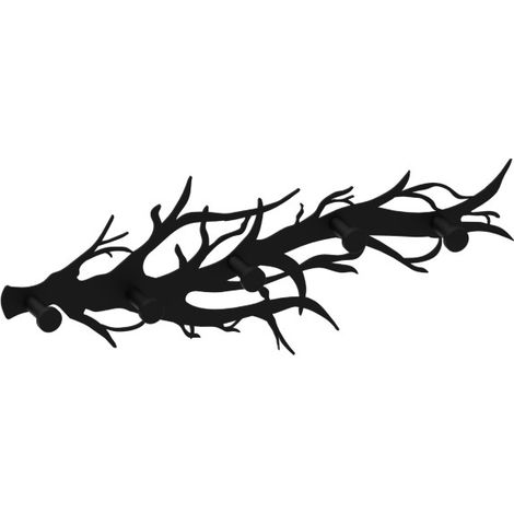 Appendiabiti WS39, DARK BRANCH, struttura nera (1/4)